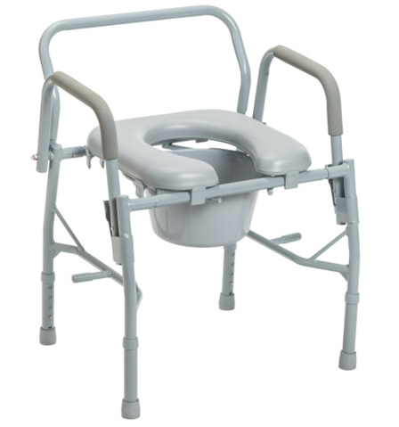 Padded Commode - Drop Arm